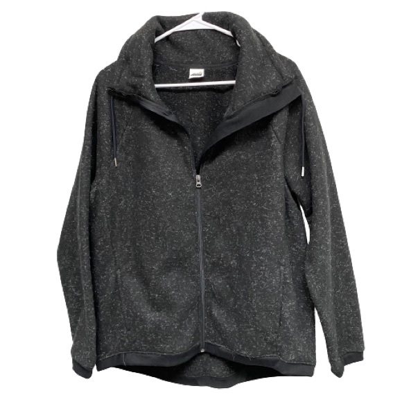 Avia Jackets & Blazers - AVIA Mid Weight Fleece Sweat Jacket Size L 12-14‎ Black Long Sleeve